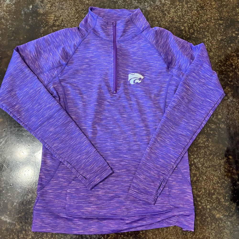 K-State Women’s Quarter Zip Pullover Size Small